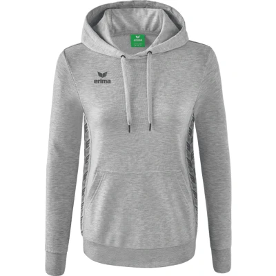 Afbeelding van Essential Team sweatshirt met capuchon dames licht grey melange/slate / 42