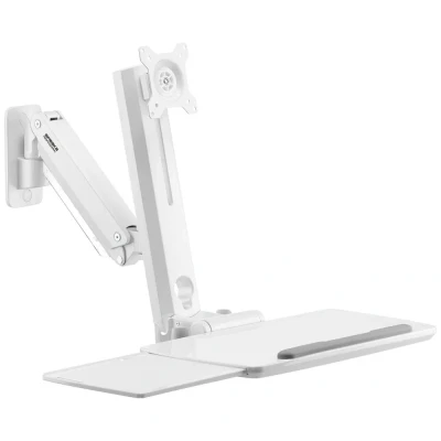 Afbeelding van SpeaKa Professional SP MM 950 Monitor wandbeugel 1 voudig 43,2 cm (17) 88,9 (35) Wit In hoogte verstelbaar, Zwenkbaar, Kantelbaar