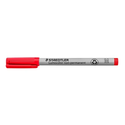 Afbeelding van Viltstift Staedtler Lumocolor 315 non permanent M rood