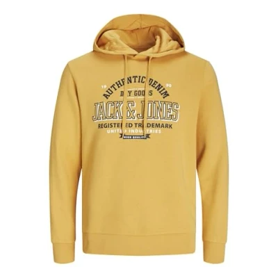 Afbeelding van JACK &amp; JONES Jjelogo Sweatshirt Hood 2 Kraag 24/25 Noos met capuchon voor heren, Honinggoud