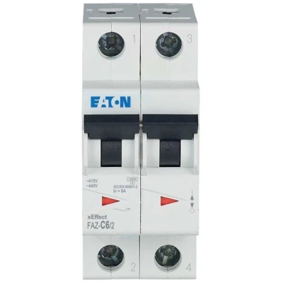 Afbeelding van Eaton 278754 FAZ C6/2 Zekeringautomaat 6 A 400 V/AC