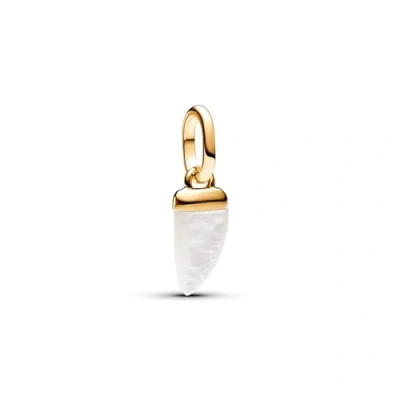 Afbeelding van PANDORA ME 14K vergulde mini roze hanger, Sterling zilver, Synthetische parel