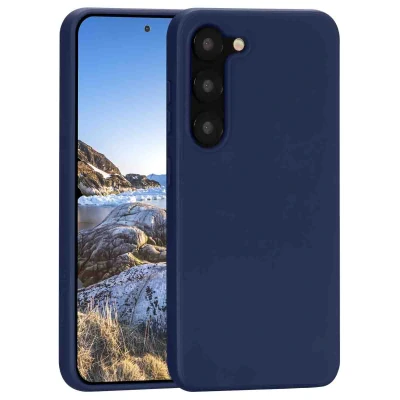 Afbeelding van Dbramante1928 Hoesje Siliconen Geschikt voor Samsung Galaxy S23 Plus Greenland Backcover Blauw