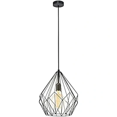 Afbeelding van Eglo Verlichting Hanglamp Carlton 1L zwart