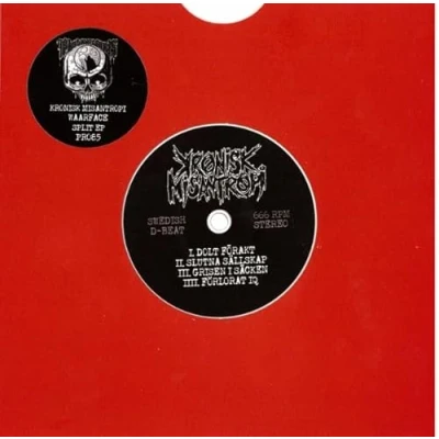 Afbeelding van Kronisk Misantropi &amp; Waarface Split (7&quot; Vinyl Single) (Coloured Vinyl)