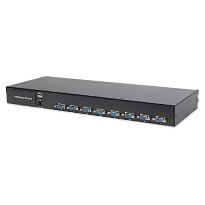 Afbeelding van Digitus KVM module met 8 poorten voor gemodulariseerde console, schakelaars, Zwart