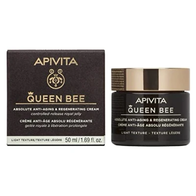 Afbeelding van Apivita Queen Bee Holistische anti aging crème, lichte textuur met Griekse koninklijke gelei, 50 ml
