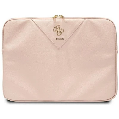Afbeelding van Guess Triangle Big 4G Logo Universele Laptoptas (Geschikt voor toestellen tot 14&quot;) Roze