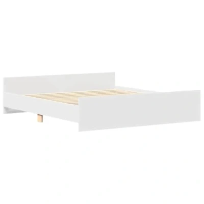 Image de vidaXL Cadre de lit sans matelas blanc 160x200 cm3203761