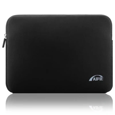 Afbeelding van AIPIE Hoes voor 13 13,3 14 inch laptoptassen compatibel met MacBook, Acer, ASUS, Dell, Lenovo, Microsoft, HP beschermhoes laptop neopreen zwart