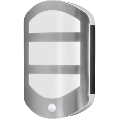Afbeelding van OSRAM HOMELIGHTING ENDURA Style Plate Wall Sensor 12.5W Stainless Steel 4099854461675 LED buitenlamp (wand)