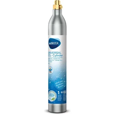 Afbeelding van BRITA CO2 Cilinder Universeel voor Bruiswatertoestel Compatibel met Sodastream 2 stuks Tot 120L