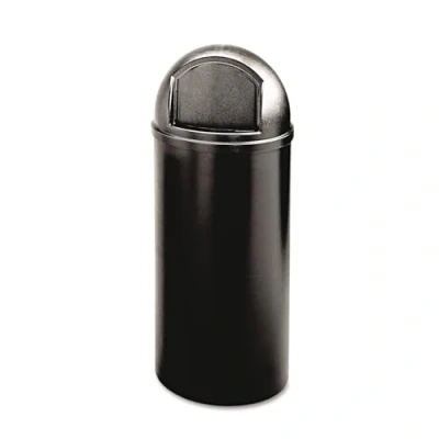 Afbeelding van Rubbermaid Commercial Products Marshal Classic FG817088BLA Afvalemmer, 94 l, rond, polyethyleen, zwart