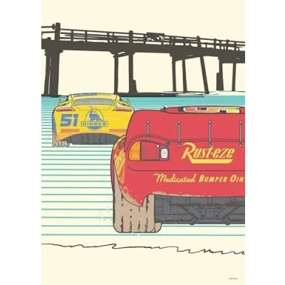 Afbeelding van Kunstdruk Cars Strengthen Together 50x70cm