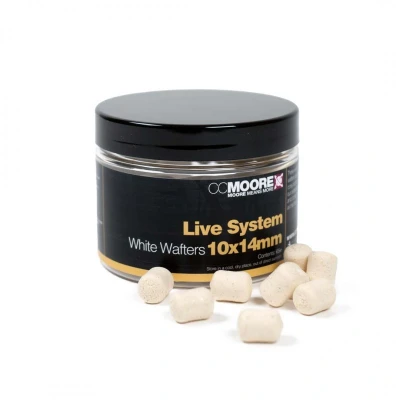 Afbeelding van CC Moore Live System White Dumbell Wafters 10x14mm (65g) Hookbaits