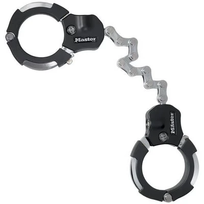 Image de Menottes Antivol Master Lock Street Cuff en acier chromé Noir