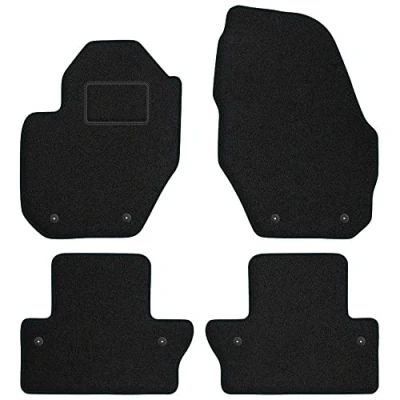 Afbeelding van M MOTOS Standaard velours automatten voor Volvo S60 II 2010 2018 standaard, geweven, zwart Ervaar nieuw rijcomfort met een set fluwelen autovloermatten je tapijt