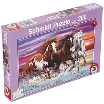 Image de Puzzle Schmidt Trio de chevaux sauvages, 200 pièces