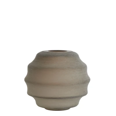 Afbeelding van Light &amp; Living Vaas NAYORO Ø32.5x29cm Bruin