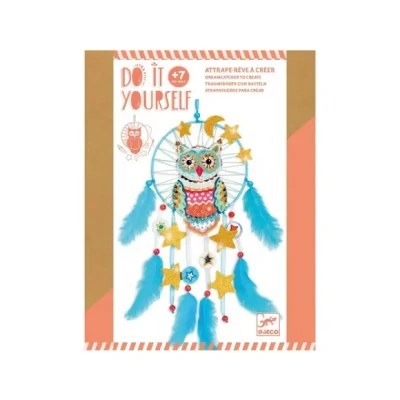 Afbeelding van Djeco knutselset diy dromenvanger gouden uil