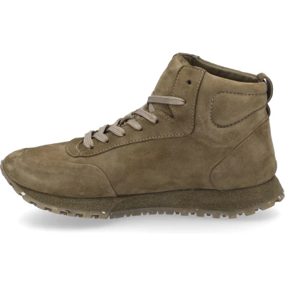 Afbeelding van Josef Seibel Adriana Sneakers hoog, Dames, Maat: 36, Taupe Veloursleer