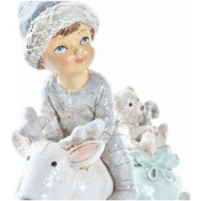 Afbeelding van Kerstversiering DKD Home Decor Hars Kinderen (13 x 6 13,5 cm) (2 Stuks)