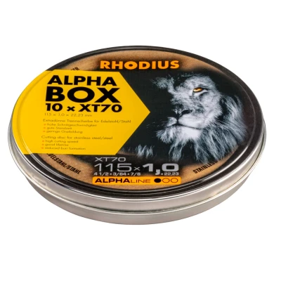 Afbeelding van Rhodius XT70 BOX 208225 Doorslijpschijf recht 115 mm 10 stuk(s) RVS, Staal