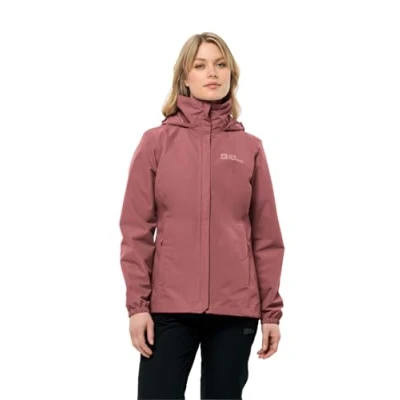 Afbeelding van Jack Wolfskin Stormy Point 2L Jacket Outdoorjas, Dames, Maat: XS, Red ochre