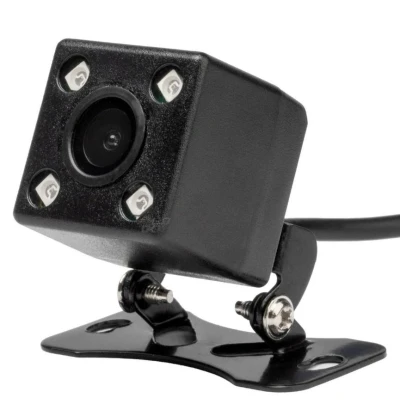 Afbeelding van AMiO Universele Achteruitrij Camera 4 IR LED Nachtzicht voor Auto / Bus Camper Zwart