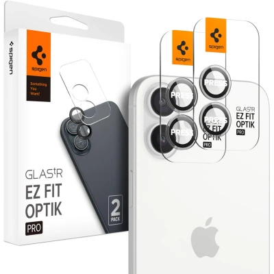 Afbeelding van Spigen Camera Lens Protector Geschikt voor Apple iPhone 16 / Plus Glas.tR EZ Fit Optik Pro 9H Tempered Glass Gemakkelijke Installatie Transparant 2 Pack