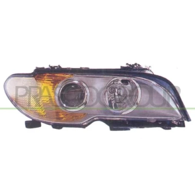 Afbeelding van PRASCO BM0224904 Koplampen Links H7/H7 FF Wit voor rechtsrijdend verkeer Met elektromotor regelmotor LWR BMW: 3 Coupe