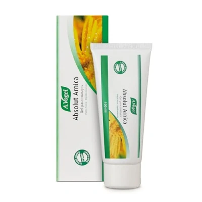 Afbeelding van A.Vogel Absolut Arnica Gel voor belaste spieren en gewrichten blauwe plekken door vallen stoten hoge concentratie Montana snelle absorptie 100 ml