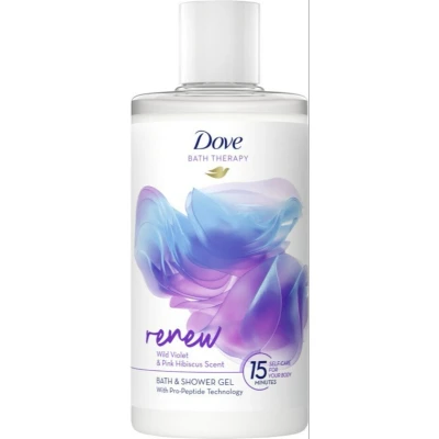 Afbeelding van Dove Bath Therapy Renew Badschuim &amp; Douchgel 400 ml