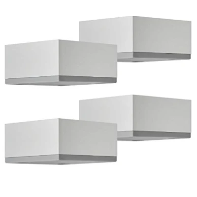 Afbeelding van SOTECH Set van 4 Motel meubelvoetjes, 65 x mm, hoogte 35 geanodiseerd zilver, aluminium meubelvoetjes