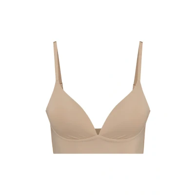 Afbeelding van Bye Bra Bh Top Push Up, Zonder Beugel, Brede Schouderband, Diepe Duik Voor En Achter, Goede Borstondersteuning, Verwijderbare Vulling, Beige, S