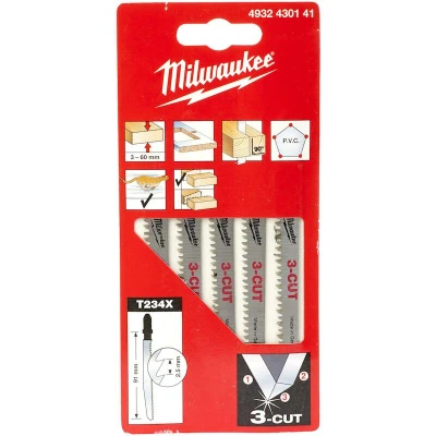 Image de MILWAUKEE 4932430141 lame de scie sauteuse T 234 X (paquet 5)