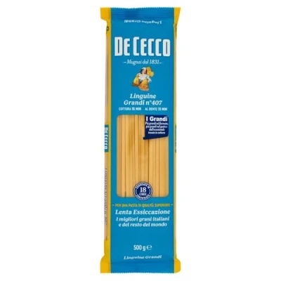 Afbeelding van De Cecco Pasta, 100% Italiaanse linguine Grandi nr. 407, 500 g, 6 stuks