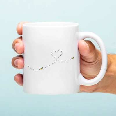 Afbeelding van Mok Bee heart line