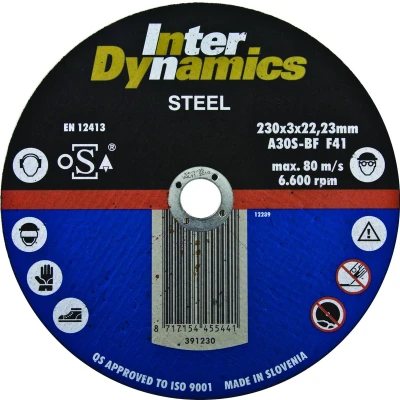 Afbeelding van InterDynamics doorslijpschijf 125x3x22,23mm
