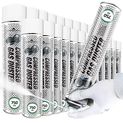 Afbeelding van AABCOOLING Home&amp;Office Compressed Gas Duster koude spuitbus 750 ml bom, luchtbom, spray tot 50 C, auto en motorfiets, 24 stuks BE