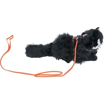 Afbeelding van Kittentuig nylon met lijn neon oranje reflecterend Gebr. de Boon