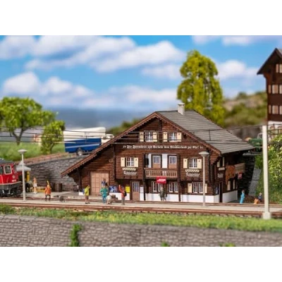 Afbeelding van Faller 1/160 TREINSTATION LITZIRUTI (11/24) * modelbouwsets, hobbybouwspeelgoed voor kinderen, modelverf en accessoires