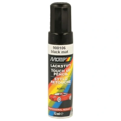 Afbeelding van Motip 900106 Auto lakstift Mat Zwart 12 ml