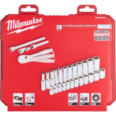 Afbeelding van MILWAUKEE 4932464943 Doppenset 28 1/4