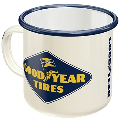 Afbeelding van Emaille Mok Good Year Tires Logo