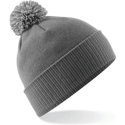 Afbeelding van Beechfield Muts Snowstar B450 Graphite Grey / Light