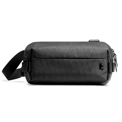 Afbeelding van Tomtoc compacte X Pac Sling Bag, 4L minimalistische borsttas schoudertas voor mannen en vrouwen, waterdichte lichtgewicht kleine crossbody vrije tijd, reizen, werk
