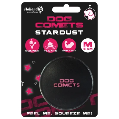Afbeelding van Dog Comets Ball Stardust zwart/roze 6cm