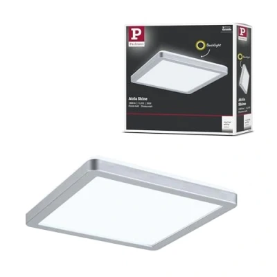 Afbeelding van Paulmann 71007 P Atria Shine 11,2W 4000K 190x190 ch m K LED plafondlamp 11.2 W Chroom (mat)