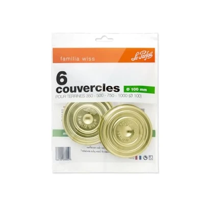 Image de Lot de 6 couvercles à vis 10cm Le Parfait 610088